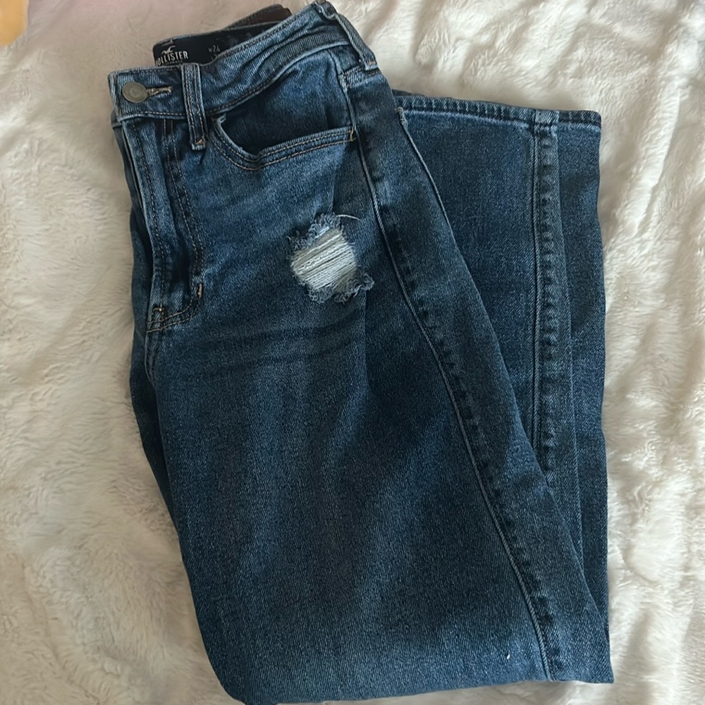 Hollister high rise straight jeans